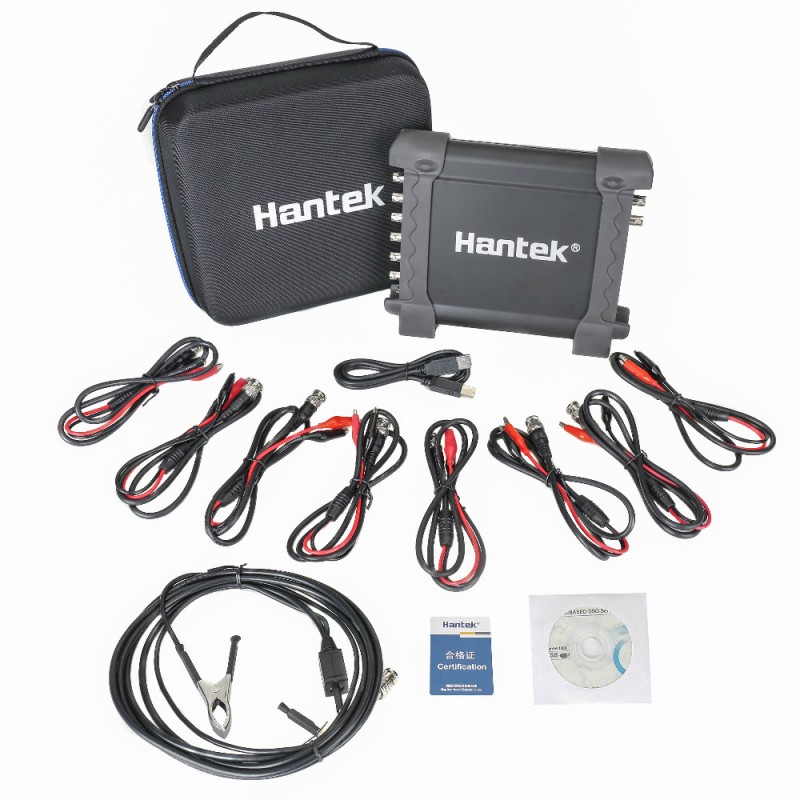 Hantek 2D82AUTO Mini Osciloscopio Portátil para Automoción KIT BASICO