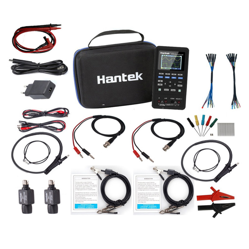 Hantek 2D82AUTO Mini Osciloscopio Portátil para Automoción KIT AVANZADO