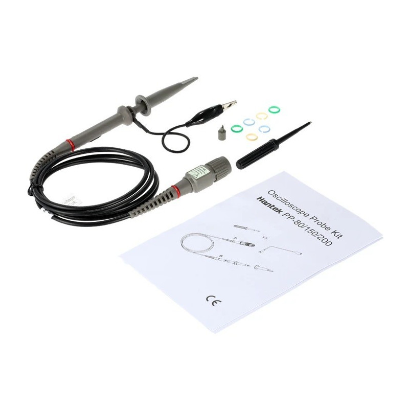 Hantek PP200 Sonda Osciloscopio 200MHZ Atenuación x1/x10 Hantek PP200 Sonda Osciloscopio 200MHZ Atenuación x1/x10