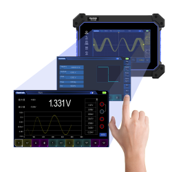 Hantek TO1154D Osciloscopio portátil Táctil 4 Canales / 150MHZ con generador de señales y multimetro