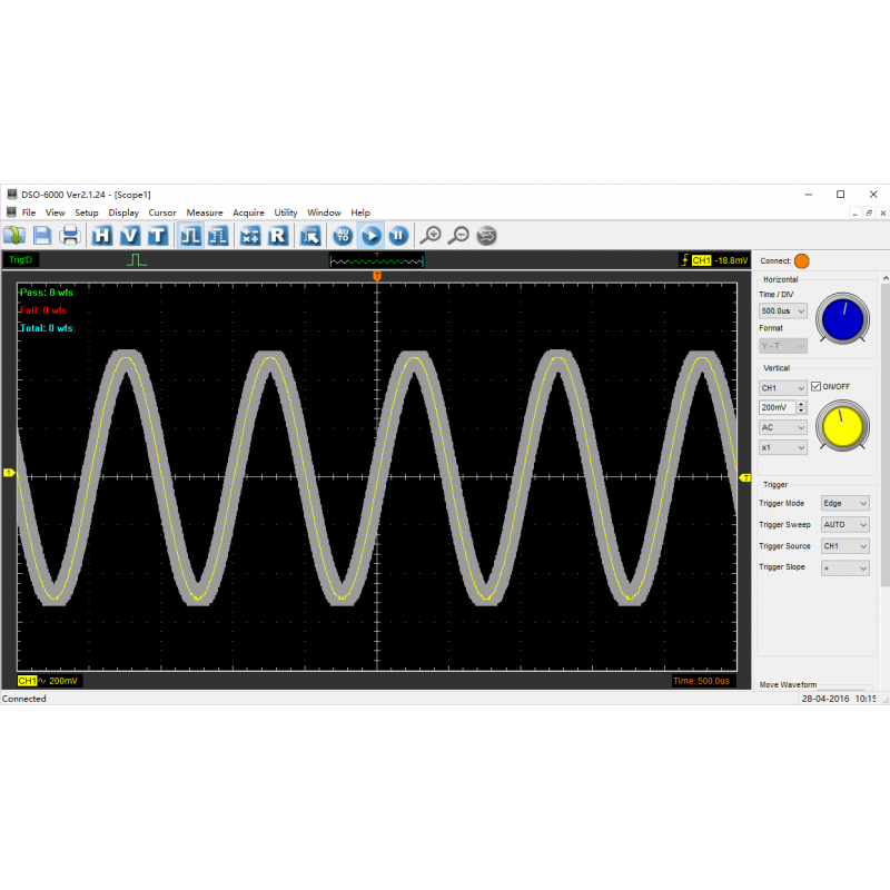 Hantek 6074BD 4-Kanal Oszilloskop – 250 MHz Bandb Produktbild-Vorschau 3